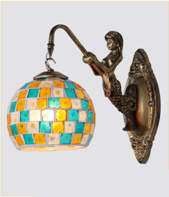 Retro Creative Bedroom Mermaid Wall Lamp