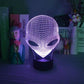 Pop-eyed Alien Shape 3D Night Light Child Cool Present For B