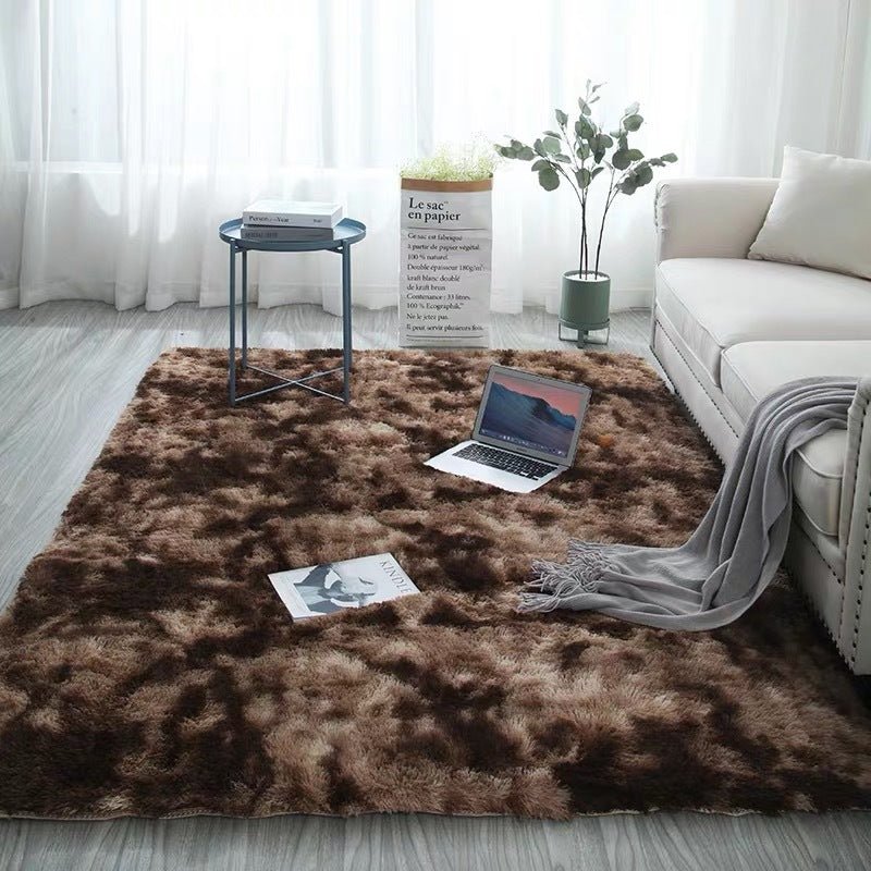 Long hair tie-dyed gradient carpet living room bedroom | Decor Gifts and More