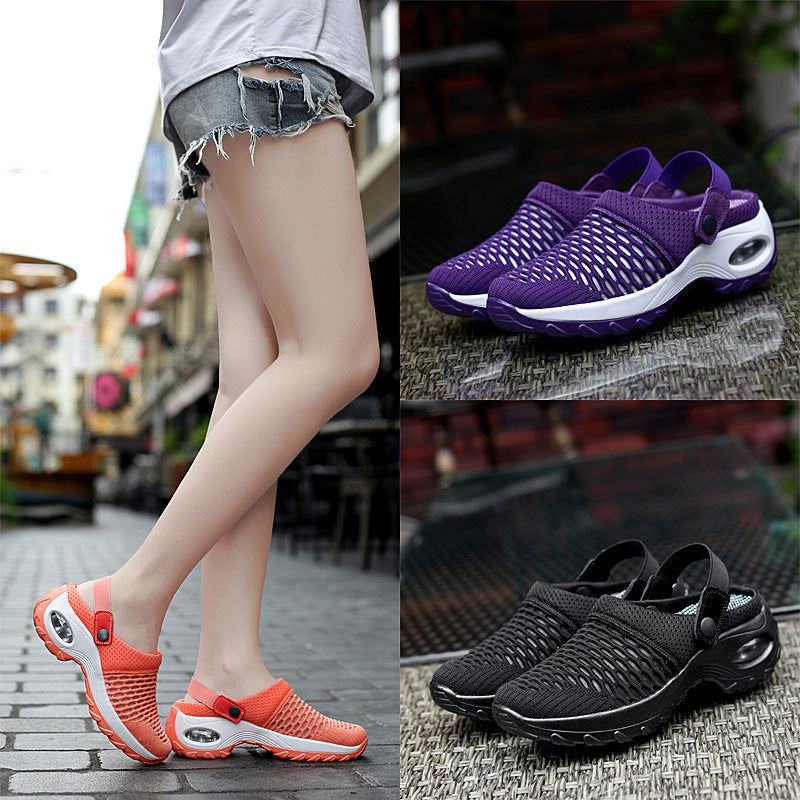 Mesh Casual Air Cushion Increased Sandals And Slippers | Decor Gifts and More