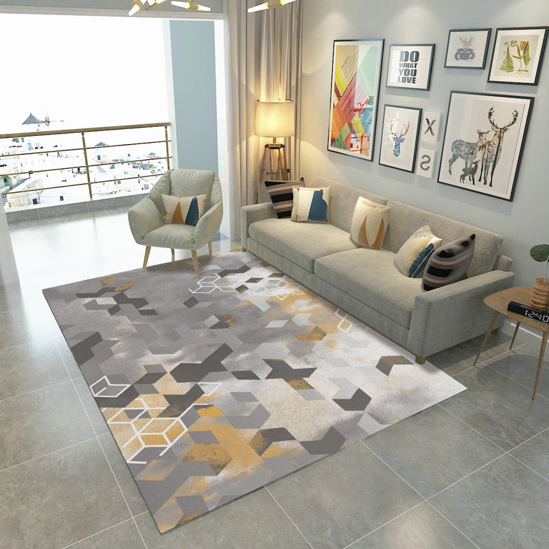 Geometrically Spliced Living Room And Bedroom Carpet | Decor Gifts and More