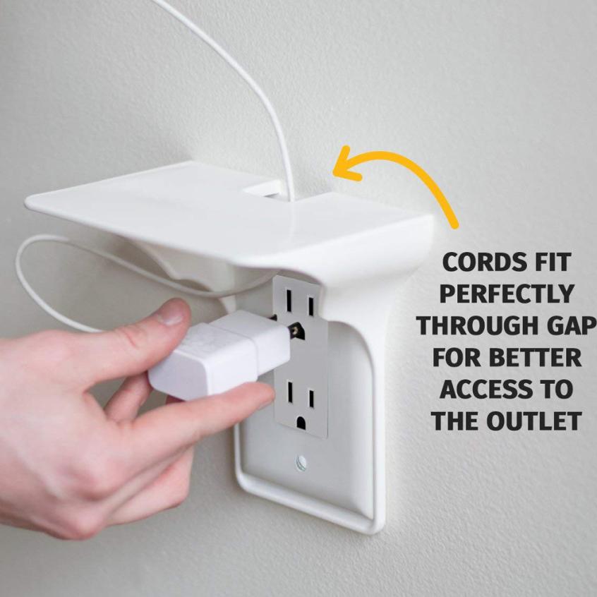 Ultimate Outlet Shelf Easy Installation Wall Outlet Shelf Power Perch Shelf Storage Hold | Decor Gifts and More