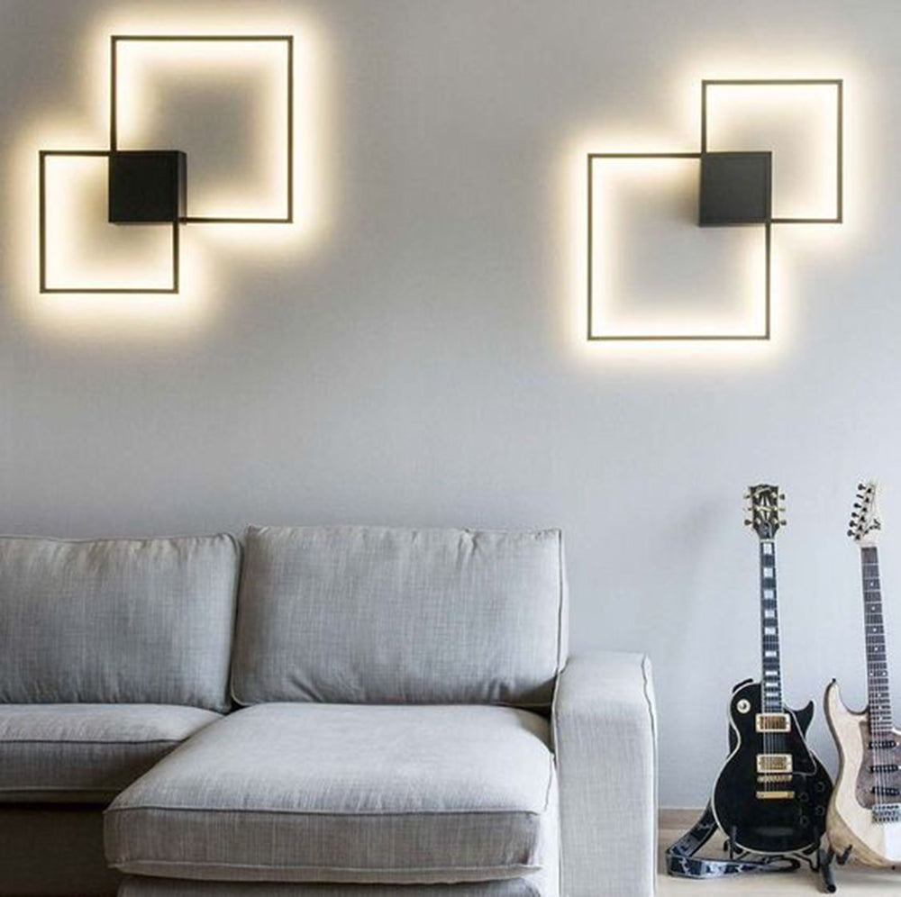 Simple geometric line LED shape wall light | Decor Gifts and More