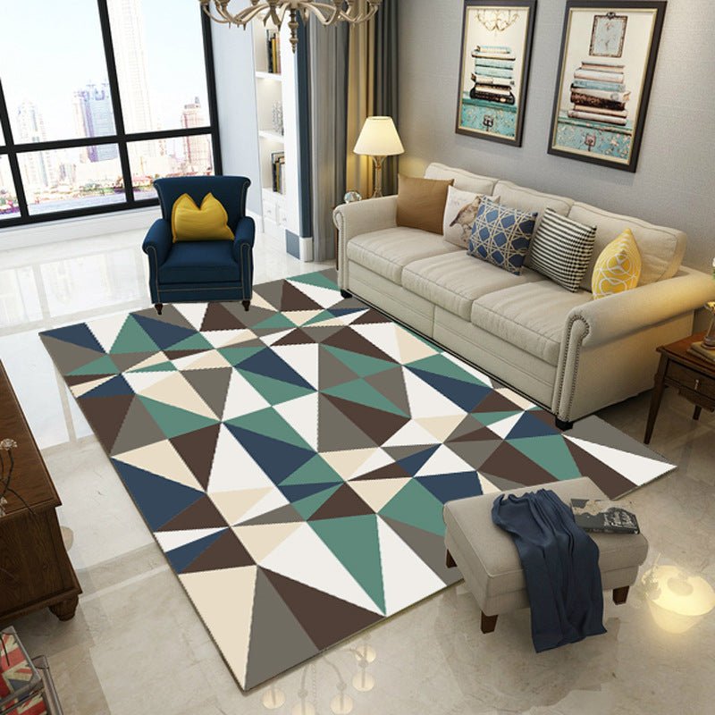 Simple modern geometric living room carpet | Decor Gifts and More