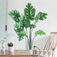 Home Tropical Green Plant Decoration Wall Stickers