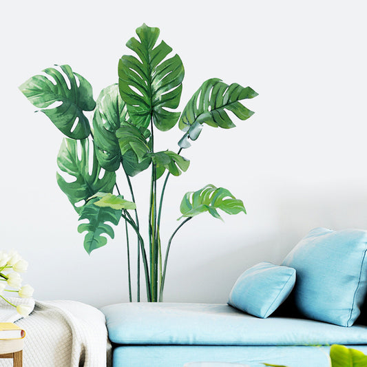 Home Tropical Green Plant Decoration Wall Stickers | Decor Gifts and More