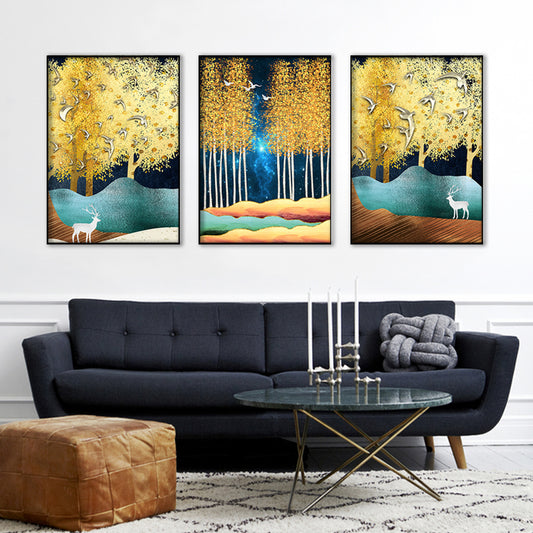 Living Room Mural Sofa Background Wall Elk Hanging Paintings | Decor Gifts and More