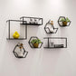 Nordic Wrought Iron Wall Shelf Creative Lattice | Decor Gifts and More