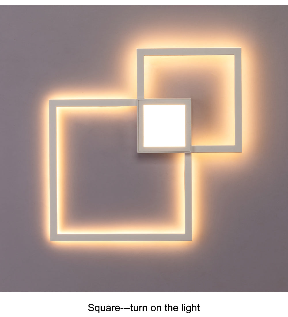 Simple geometric line LED shape wall light | Decor Gifts and More