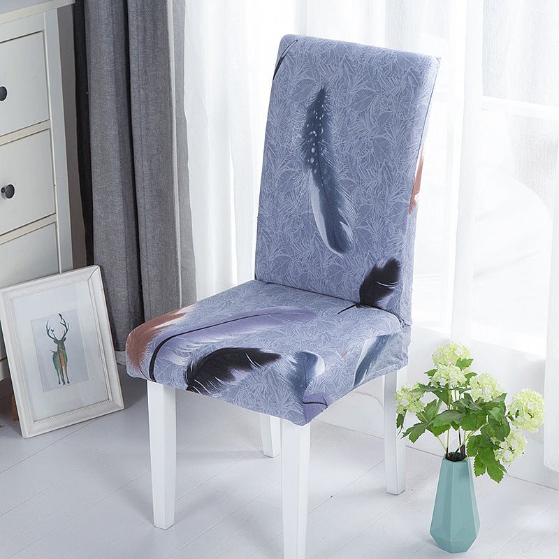 New Chair Cover Printed Chair Cover Elastic Antifouling Hotel Household Chair Cushion Protective Cover