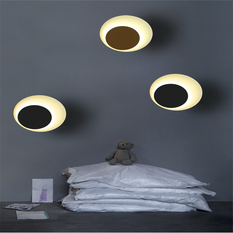 Colorful round Macaron eclipse wall lamp | Decor Gifts and More