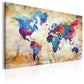 HD World Map Wall Picture Painting Living Room Decoration Mural