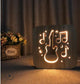 LED Night Lights Guitar Saxophone Violin Music Note 3D Lamp USB Power Wood Carving Table Lamp Decorative Lamps For Living Room Room | Decor Gifts and More