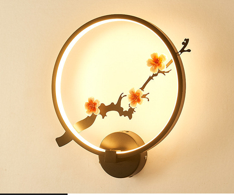 Simple Chinese Style Mural LED Wall Lamp New Chinese Style Living Room Bedroom Bedside | Decor Gifts and More