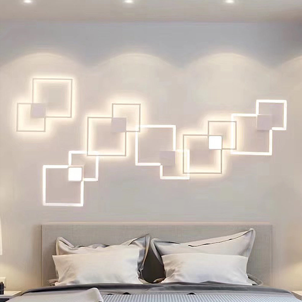 Modern geometric line LED shape wall light | Decor Gifts and More