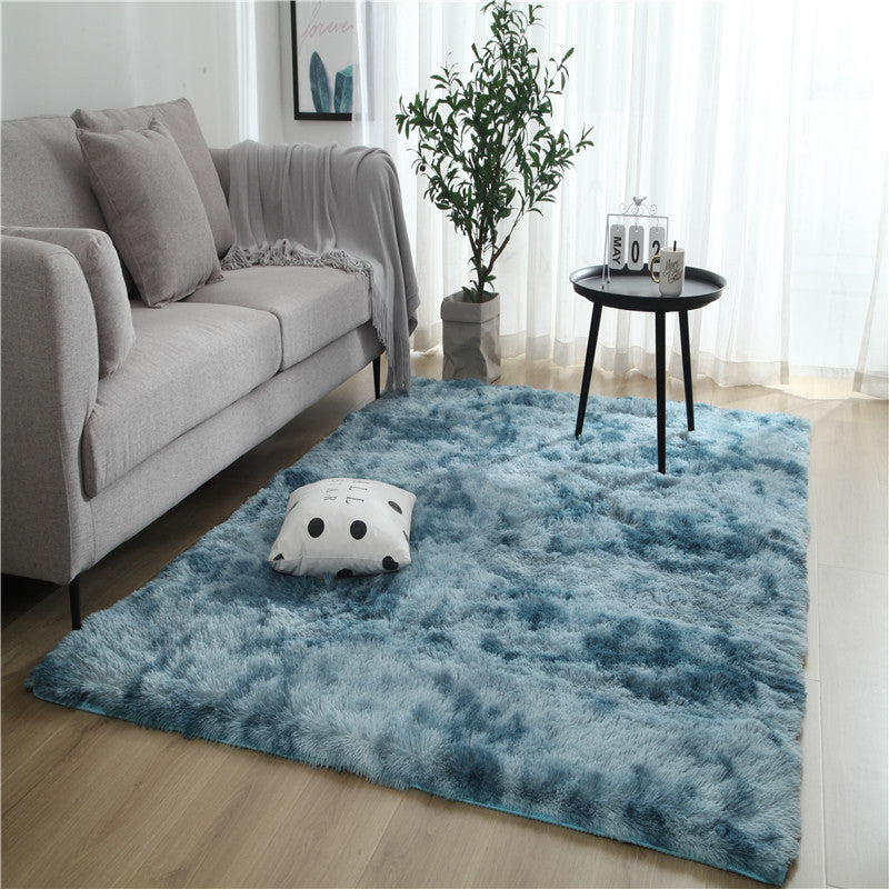 Long hair tie-dyed gradient carpet living room bedroom | Decor Gifts and More