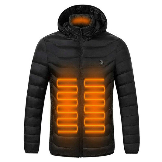 USB Electric Heated Lightweight Rechargeable Heating Waistcoat Down Jacket Coat (Power Bank NOT Included) - Home Decor Gifts and More