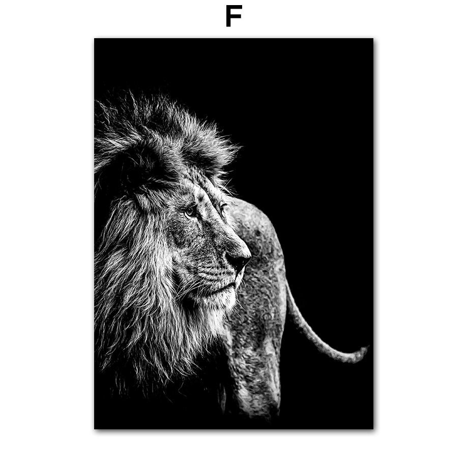 Animal Canvas Poster Art Painting Wall Room Decor Frameless | Decor Gifts and More