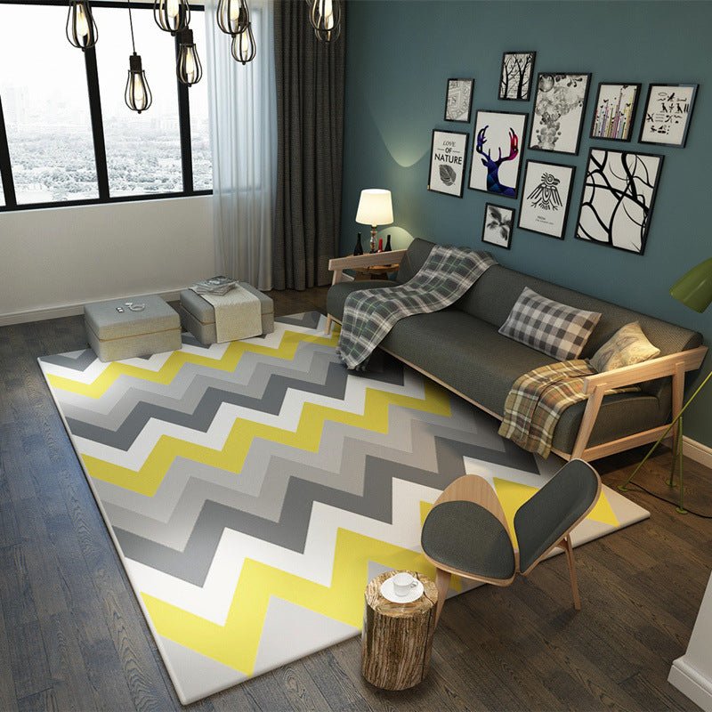 Simple modern geometric living room carpet | Decor Gifts and More