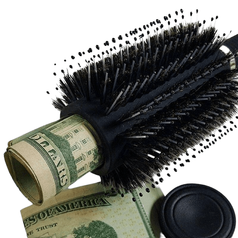 Professional Large Barrel Round Brush With Secret Diversion Stash Box Safe - Home Decor Gifts and More