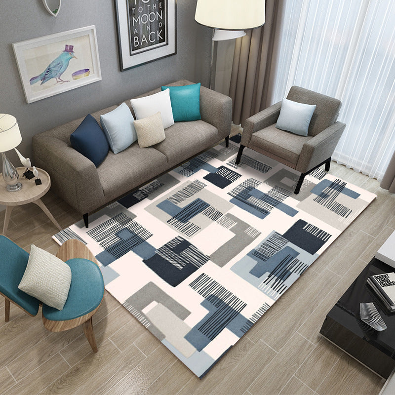 Geometrically Spliced Living Room And Bedroom Carpet | Decor Gifts and More