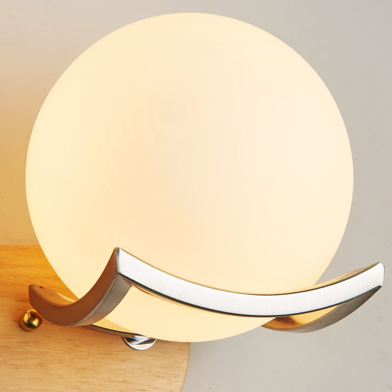 Solid Wood Wall Lamp Simple Bedroom Modern Chinese Style | Decor Gifts and More