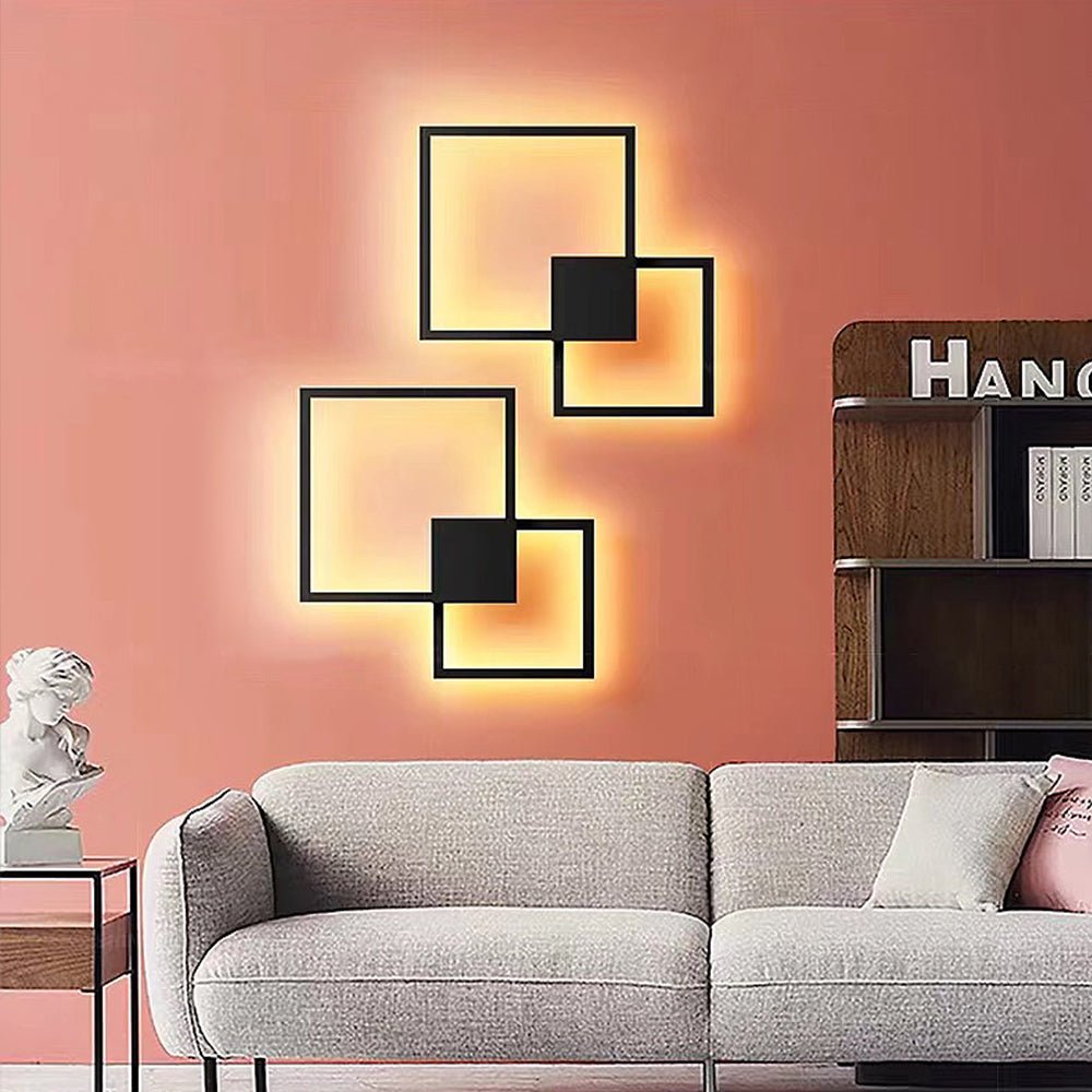 Simple geometric line LED shape wall light | Decor Gifts and More