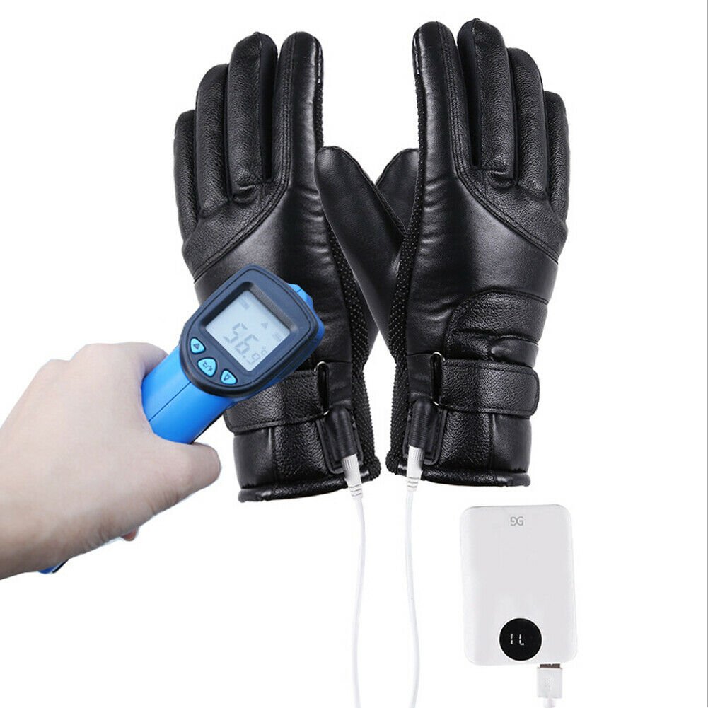 Winter Electric Heated Gloves Windproof Cycling Warm Heating Touch Screen Skiing Gloves | Decor Gifts and More