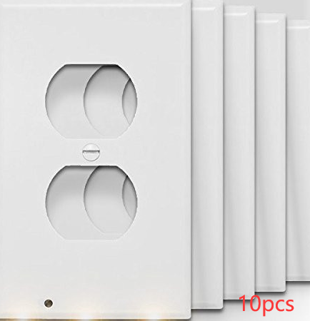 Durable Convenient Outlet Cover Duplex Wall Plate Led | Decor Gifts and More