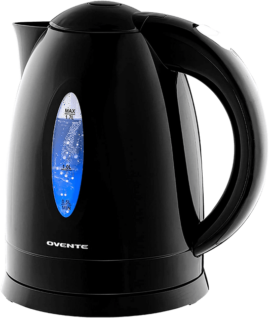 Electric Hot Water Kettle 1.7 Liter with LED Light, 1100 Watt BPA-Free Portable Tea Maker Fast Heating Element with Auto Shut-Off and Boil Dry Protection, Beverage Brewer - Home Decor Gifts and More